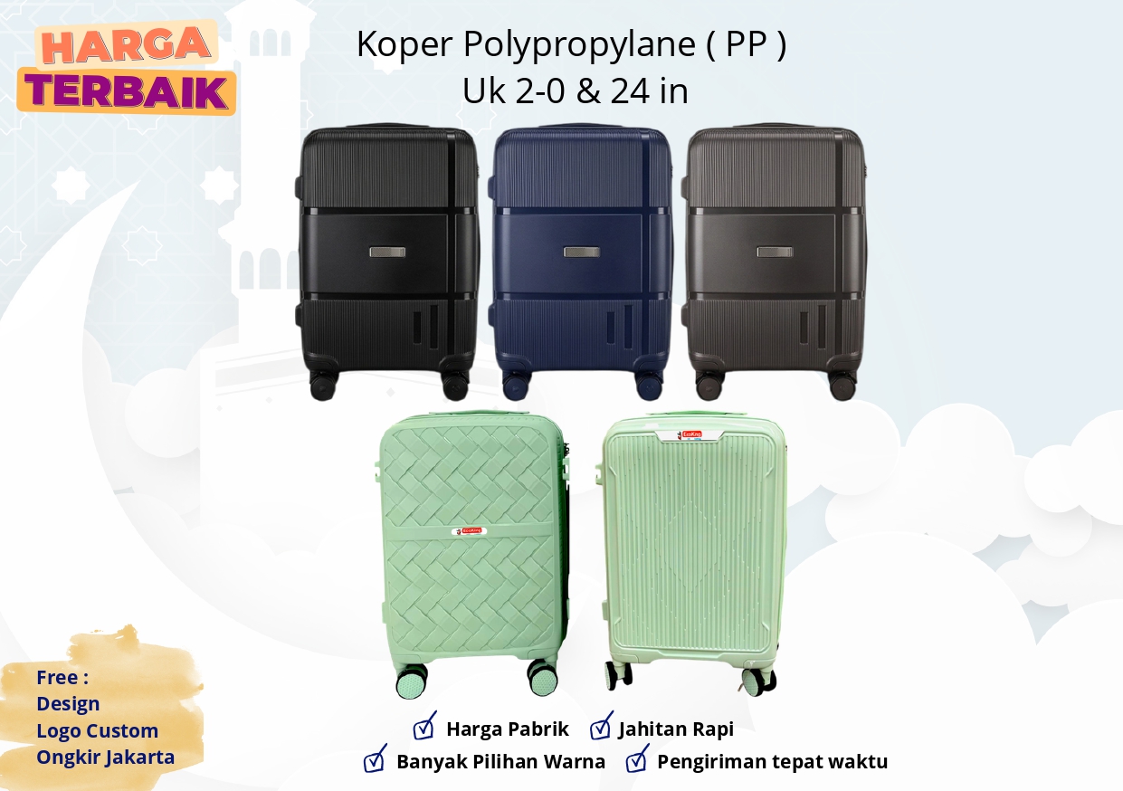 Koleksi koper Berkah Koper — warna & model lengkap Haji & Umrah